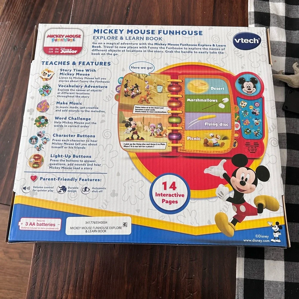 Disney Mickey Mouse Funhouse Interactive Book - Red and Blue